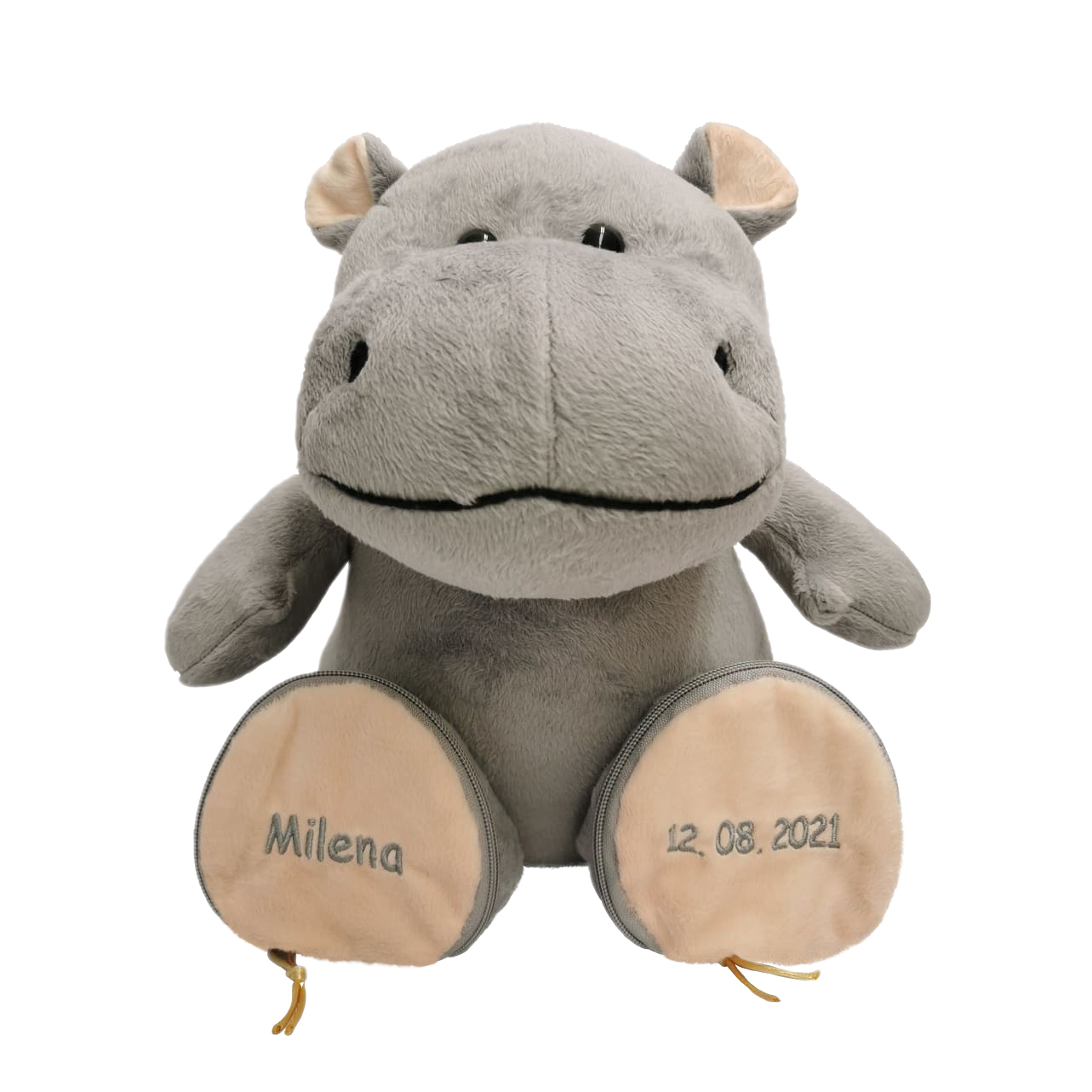 Plüschtier Hippo mit individuellem Stick
